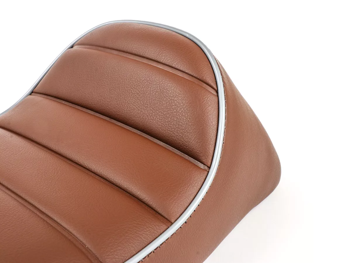 Kursi -FASTBACK 2.0- Vespa PK S, PK XL - Coklat / Abu-abu