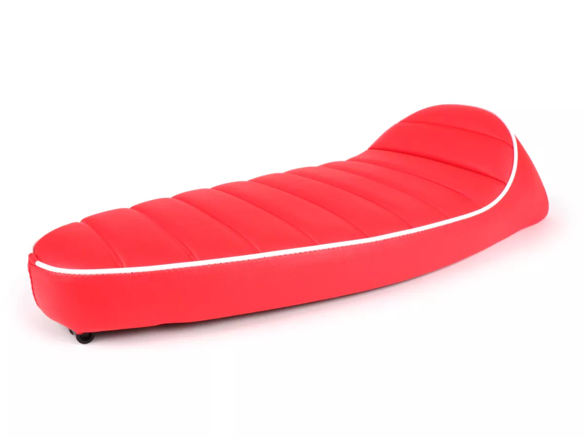 Selle -FASTBACK 2.0- Vespa V50, PV125, ET3 - rouge/blanc