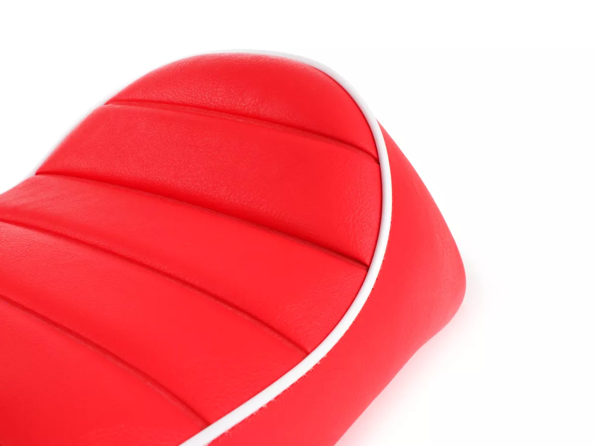 Selle -FASTBACK 2.0- Vespa V50, PV125, ET3 - rouge/blanc