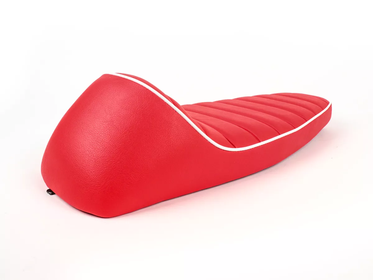 Zadel -FASTBACK 2.0- Vespa PK S, PK XL - Rood / Wit