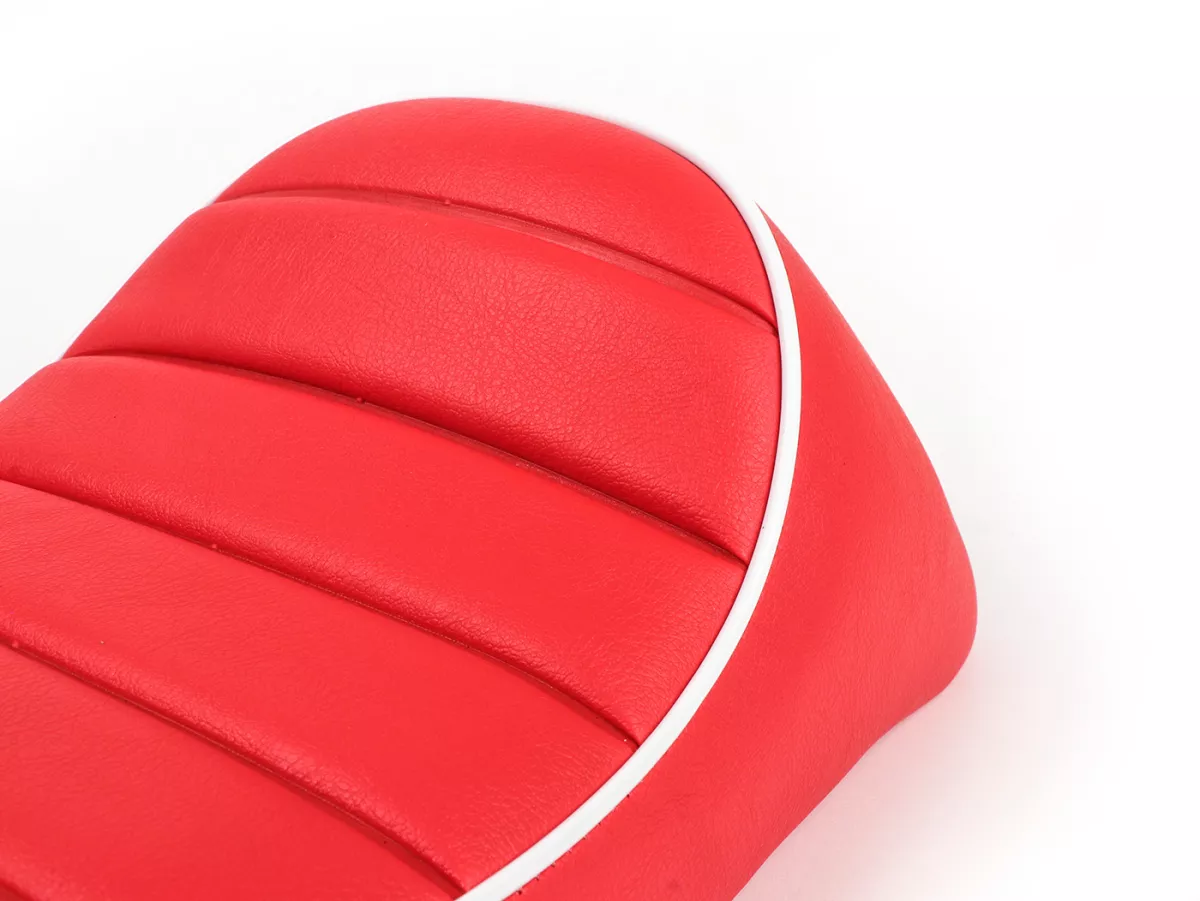 Zadel -FASTBACK 2.0- Vespa PK S, PK XL - Rood / Wit