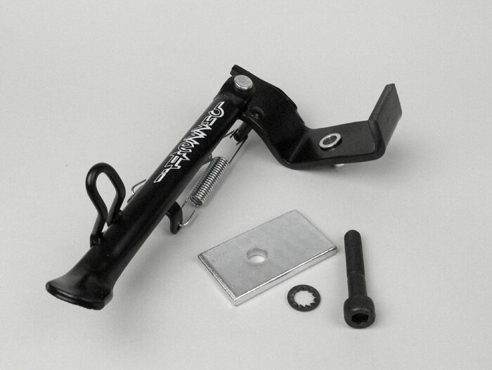 Dudukan samping -BUZZETTI- Aprilia SR Motard 50-125, Sport City One 50-125 ccm (mulai 2008), Piaggio TPH 50-125 (mulai 2011) - Hitam