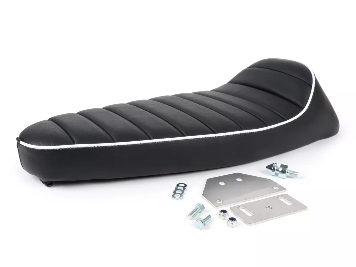 Selle -FASTBACK 2.0- Vespa PK S, PK XL - noir/blanc