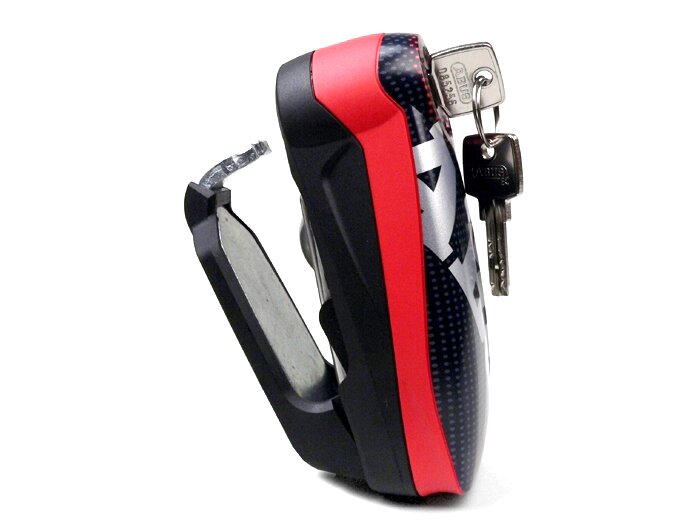 Bloccaggio del disco freno -ABUS Detecto 7000 RS1- con sistema di allarme - rosso