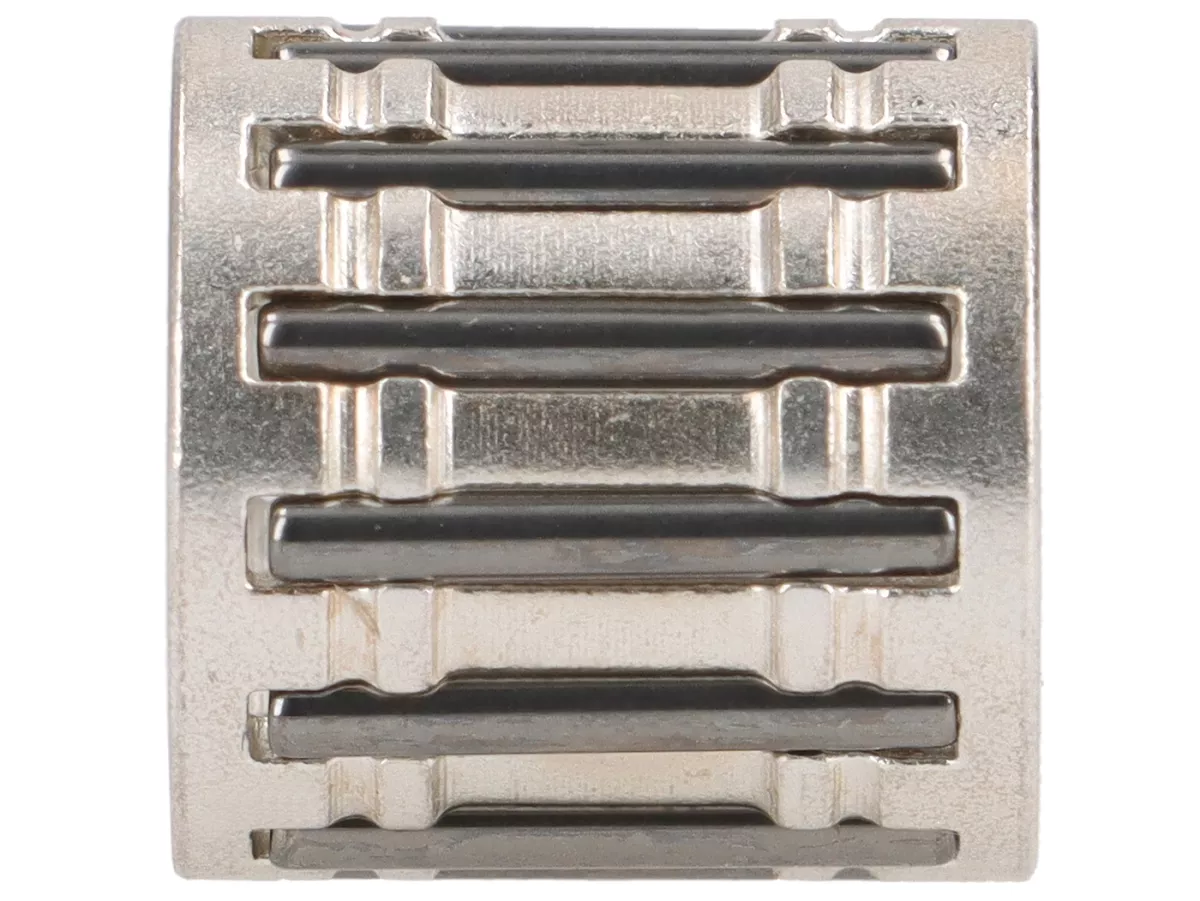 Drijfstanglager -ITALKIT (12x15x15mm)- Peugeot 50 cc (verticale cilinder), Derbi Senda, Minarelli AM6 - zilverkleurige kooi