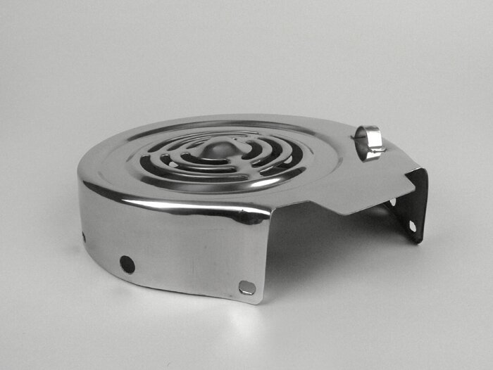 Cache turbine -LAMBRETTA version italienne- Lambretta LI, LIS, SX, TV (série 2, série 3), DL, GP - inox