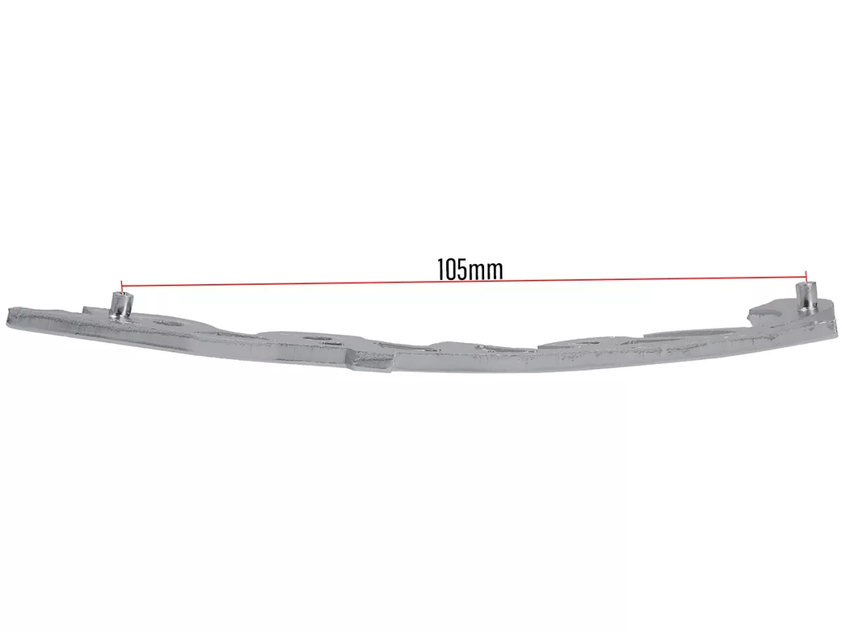 Inscription plaque de jambe -OEM QUALITÉ- Vespa - Vespa Rally180 (VSD1T) (de l'année 1968), Rally200 (VSE1T) (jusqu'à l'année 1975) - Distance entre les trous 105mm