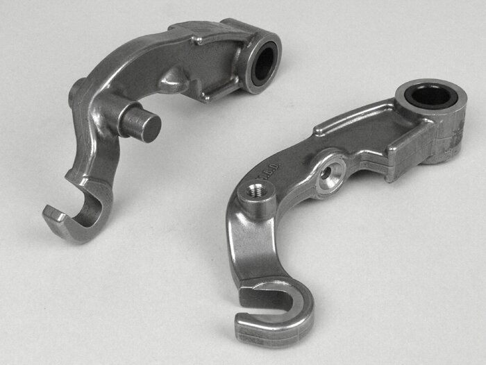 Pair of fork links for drum brake -MB DEVELOPMENTS- Lambretta LI, LIS, SX, TV, DL, GP - stainless steel