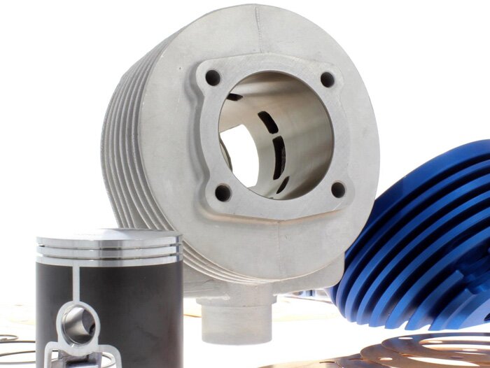 Cylinder -PARMAKIT TSV09 'Puffo' 177 ccm 3 portar, 57 mm slaglängd, 3-delat avgassystem- Vespa PX125, PX150, Cosa125, Cosa150, LML Star 125/150, Stella 125/150