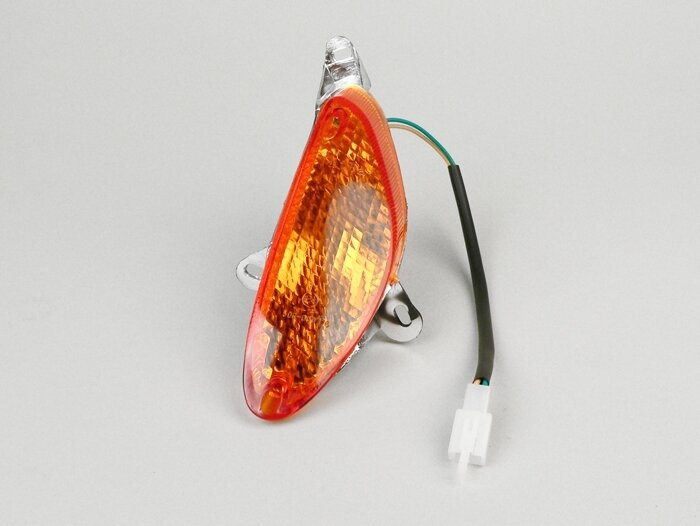 Indikator -KUALITAS OEM- GY6 (4-tak) tipe Baotian BT49-QT9 - oranye - kiri depan