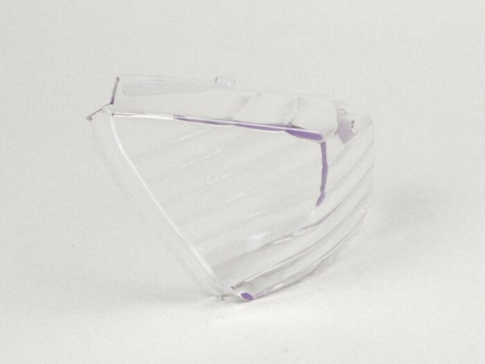 Indicator lens -OEM QUALITY- GY6 (4-stroke) type Baotian BT49-QT9 - white - rear rhs