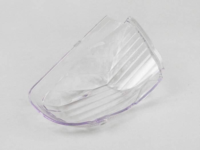 Indicator lens -OEM QUALITY- GY6 (4-stroke) type Baotian BT49-QT9 - white - rear rhs