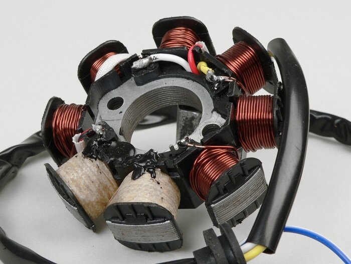 Pengapian -Pelat dasar KUALITAS OEM- GY6 (4-tak) 50 ccm (139QMA/B) - Tipe 1