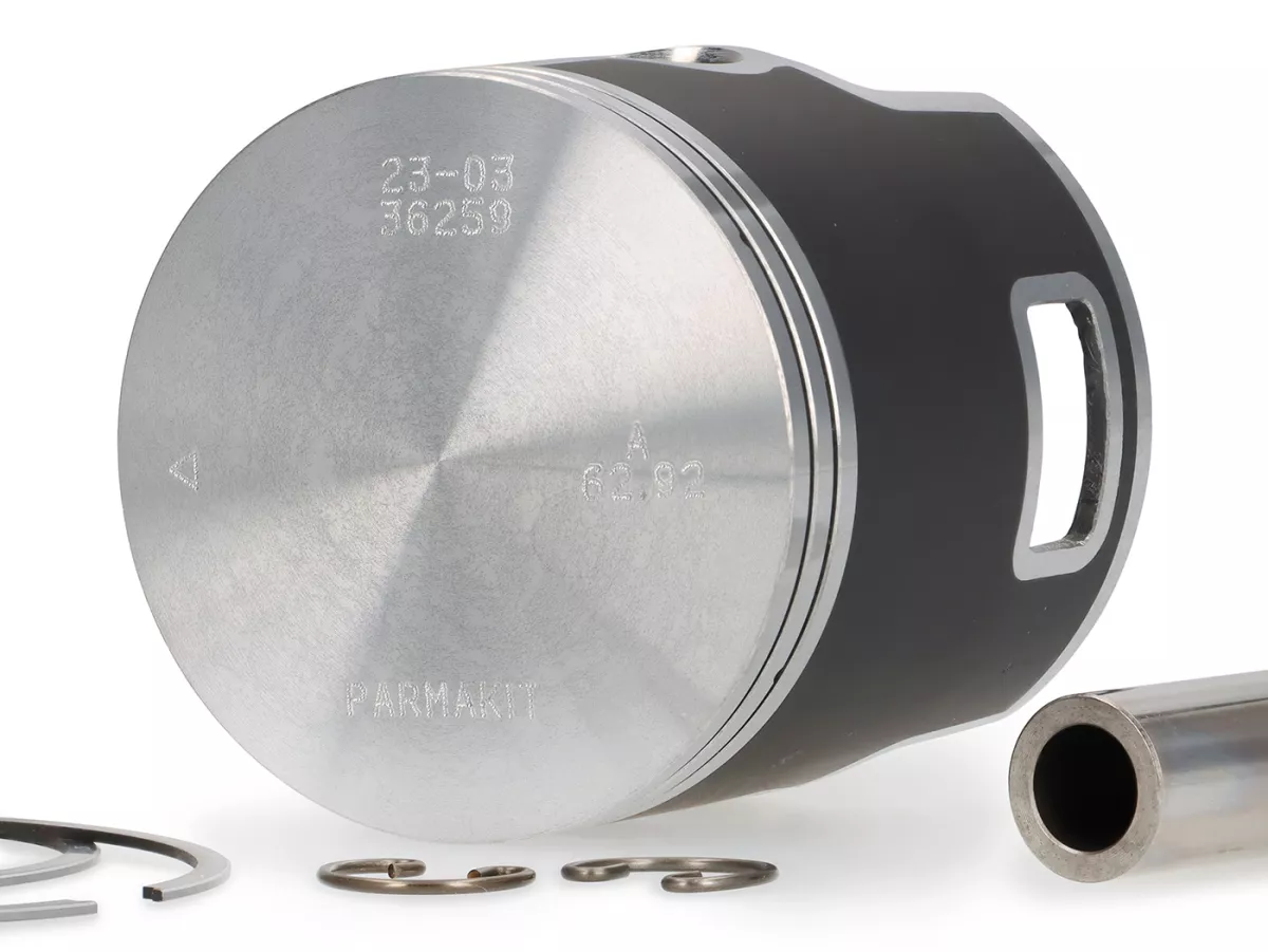 Pistone -PARMAKIT 177 ccm 3 canali- Vespa PX125, PX150, GTR125 (VNL2T), TS125 (VNL3T), Sprint150 (VLB1T) - 63mm A
