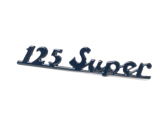 Badge frame rear -OEM QUALITY- Vespa 125 Super - Vespa Super 125 (since 1965) - black painted