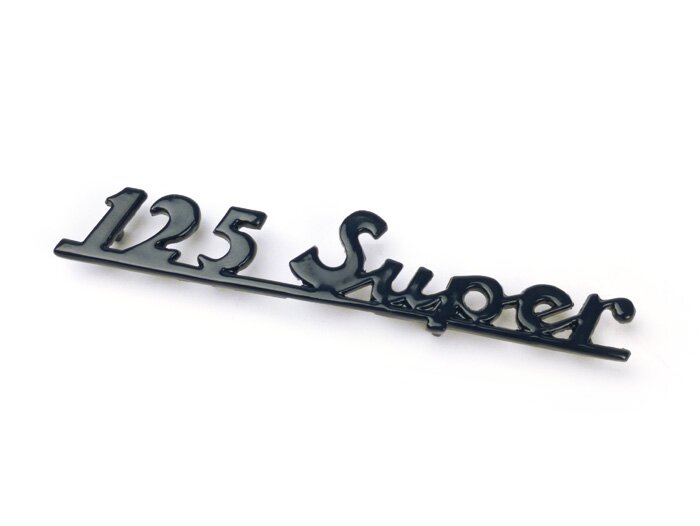 Badge frame rear -OEM QUALITY- Vespa 125 Super - Vespa Super 125 (since 1965) - black painted