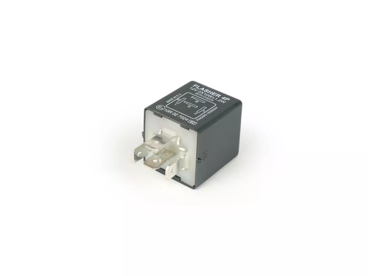Relai indikator -PIAGGIO 4-Pin- 12V - (digunakan misalnya pada Gilera Runner FX-FXR, Piaggio TPH 125)