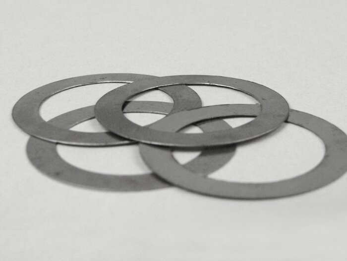 Clutch spider shim set -MB DEVELOPMENTS- Lambretta (1st-3rd series) - (33,50x24,05x0,15mm /0,20mm /0,25mm /0,30mm)