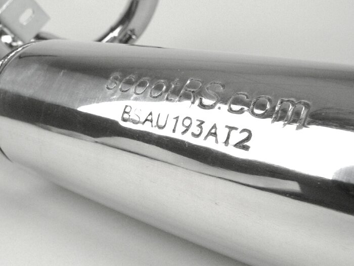 Uitlaat -PERFORMANCE LH reservewiel versie- Vespa PX80, PX125, PX150 - 166cc, 177cc - roestvrij staal