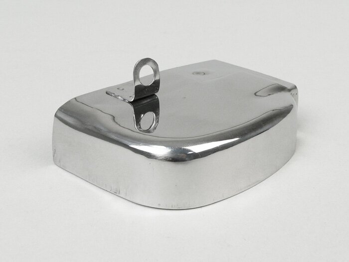 Gear selector box cover -IMPORT- Vespa Rally180 (VSD1T), Rally200 (VSE1T), Sprint150 (VLB1T), TS125 (VNL3T), GT125 (VNL2T), GTR125 (VNL2T), GL150 (VLA1T), Super, GS160 / GS4 (VSB1T), SS180 (VSC1T), VNA, VNB, VBA, VBB - stainless steel