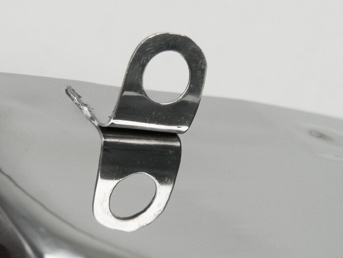 Gear selector box cover -IMPORT- Vespa Rally180 (VSD1T), Rally200 (VSE1T), Sprint150 (VLB1T), TS125 (VNL3T), GT125 (VNL2T), GTR125 (VNL2T), GL150 (VLA1T), Super, GS160 / GS4 (VSB1T), SS180 (VSC1T), VNA, VNB, VBA, VBB - stainless steel