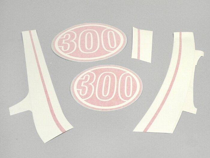 Set stiker -VESPA Super 300- Vespa GTS - Putih