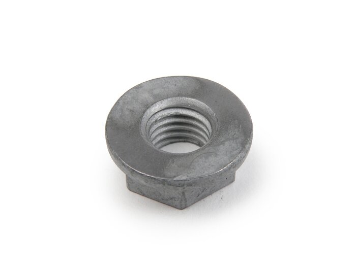 Clutch nut hardened -BGM PRO M10 x1.50 (standard) SW=16 half-high- used as clutch nut Vespa for standard auxiliary shaft V50, PV125, ET3, PK S, PK XL - hardness 10