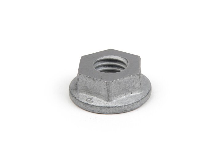 Clutch nut hardened -BGM PRO M10 x1.50 (standard) SW=16 half-high- used as clutch nut Vespa for standard auxiliary shaft V50, PV125, ET3, PK S, PK XL - hardness 10
