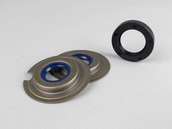 Oil seal set engine -CORTECO- Vespa Wideframe VM, VN, VL, VB, GS150 / GS3 (VS1T - VS5T, VDTS), VD1, VD2, Largeframe VNA1, VNA2 (VNA2M ->091392), VBA (VBA1M ->313583)
