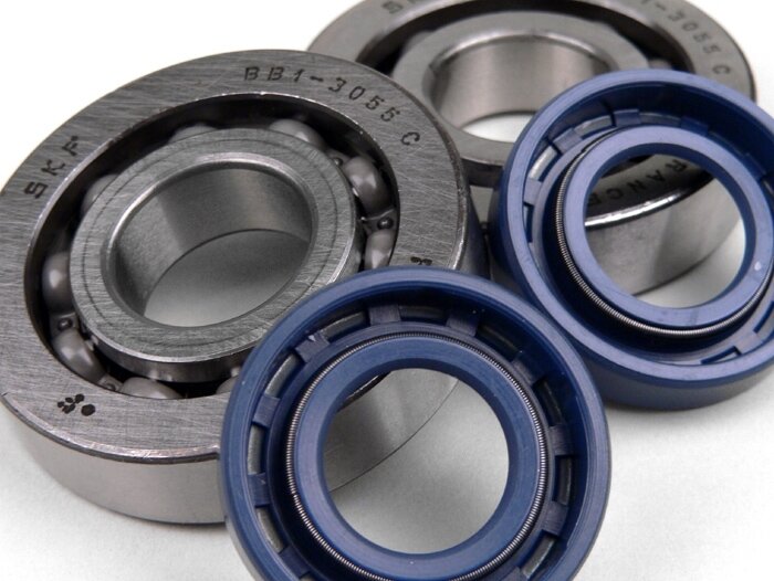 Set bantalan - set segel oli untuk poros engkol -KUALITAS OEM- Vespa Wideframe V1T, V15T, V30T, V33T