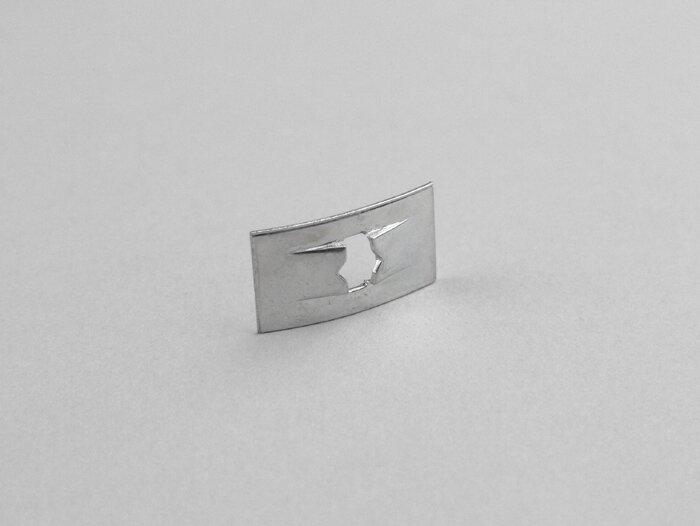 Spring plate for badges -OEM QUALITY- Vespa (used as clamp for badges)