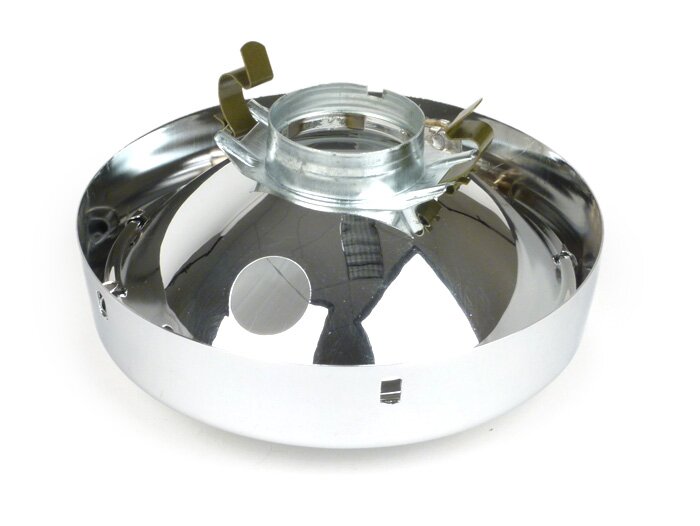 Faro delantero -SIEM Ø=115/120mm (cristal/exterior)- Vespa VNB3T a VNB6T, VBA1T, VBB1T a VBB2T, GS150 / GS3 (VS4T a VS5T), GS160 / GS4 (VSB1T) - cristal, incl. anillo embellecedor (sin tapón de faro)