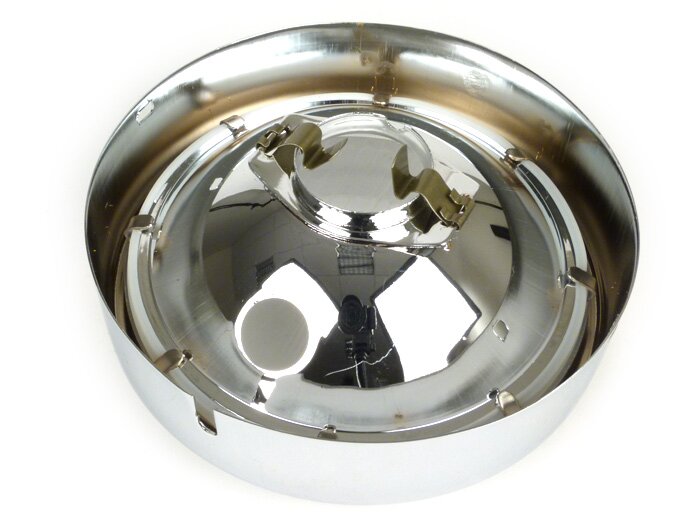 Faro delantero -SIEM Ø=130/150mm (cristal/exterior)- Vespa Rally180 (VSD1T), Rally200 (VSE1T), Sprint Veloce (VLB1T) - cristal, incl. anillo embellecedor
