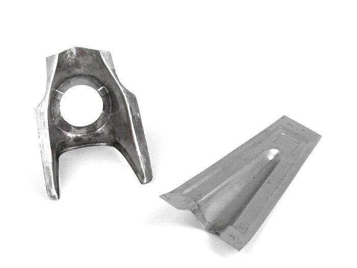 Reparationsplatta för horn/kaskad -OEM KVALITET- Vespa V50, V90 (upp till 1967), PV125 (upp till 1967) - 4-bultars hornmontering