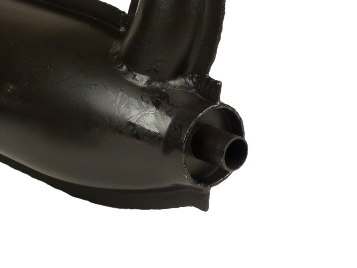 Auspuff -GPS Typ SS50/SS90 Banane- Vespa PV125, ET3 - Schwarz (ohne Logo)