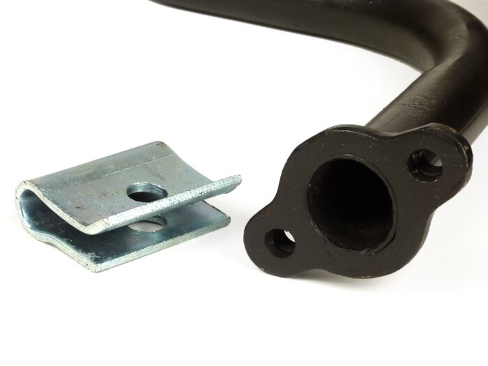 Auspuff -GPS Typ SS50/SS90 Banane- Vespa PV125, ET3 - Schwarz (ohne Logo)