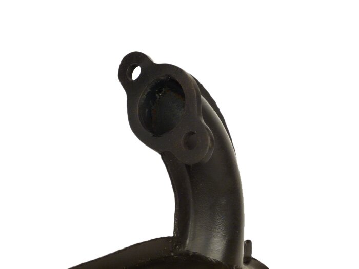 Auspuff -GPS Typ SS50/SS90 Banane- Vespa PV125, ET3 - Schwarz (ohne Logo)
