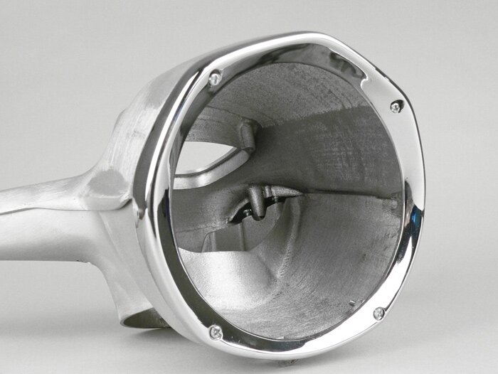 Juego manillar -CALIDAD OEM- Lambretta LIS, SX (modelos sin aro cromado) - sin pintar