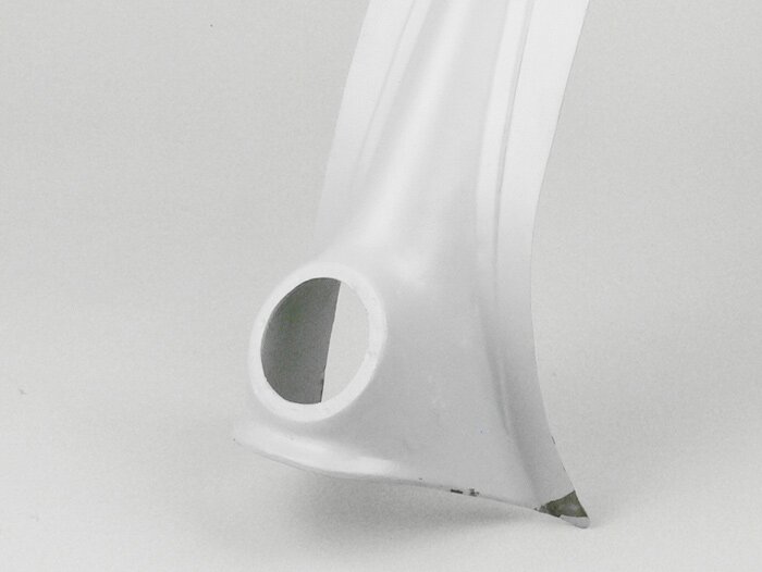 Piastra di riparazione clacson/cascata -QUALITÀ OEM, Ø clacson=75mm- Vespa GS160 / GS4 (VSB1T) - logo Piaggio a 4 angoli