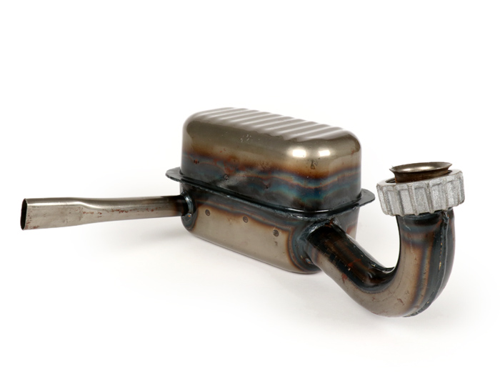 Uitlaat -OEM KWALITEIT- Vespa GS150 / GS3 (VS2T, VS3T, VS4T, VS5T) - Flensmontage met kroonmoer