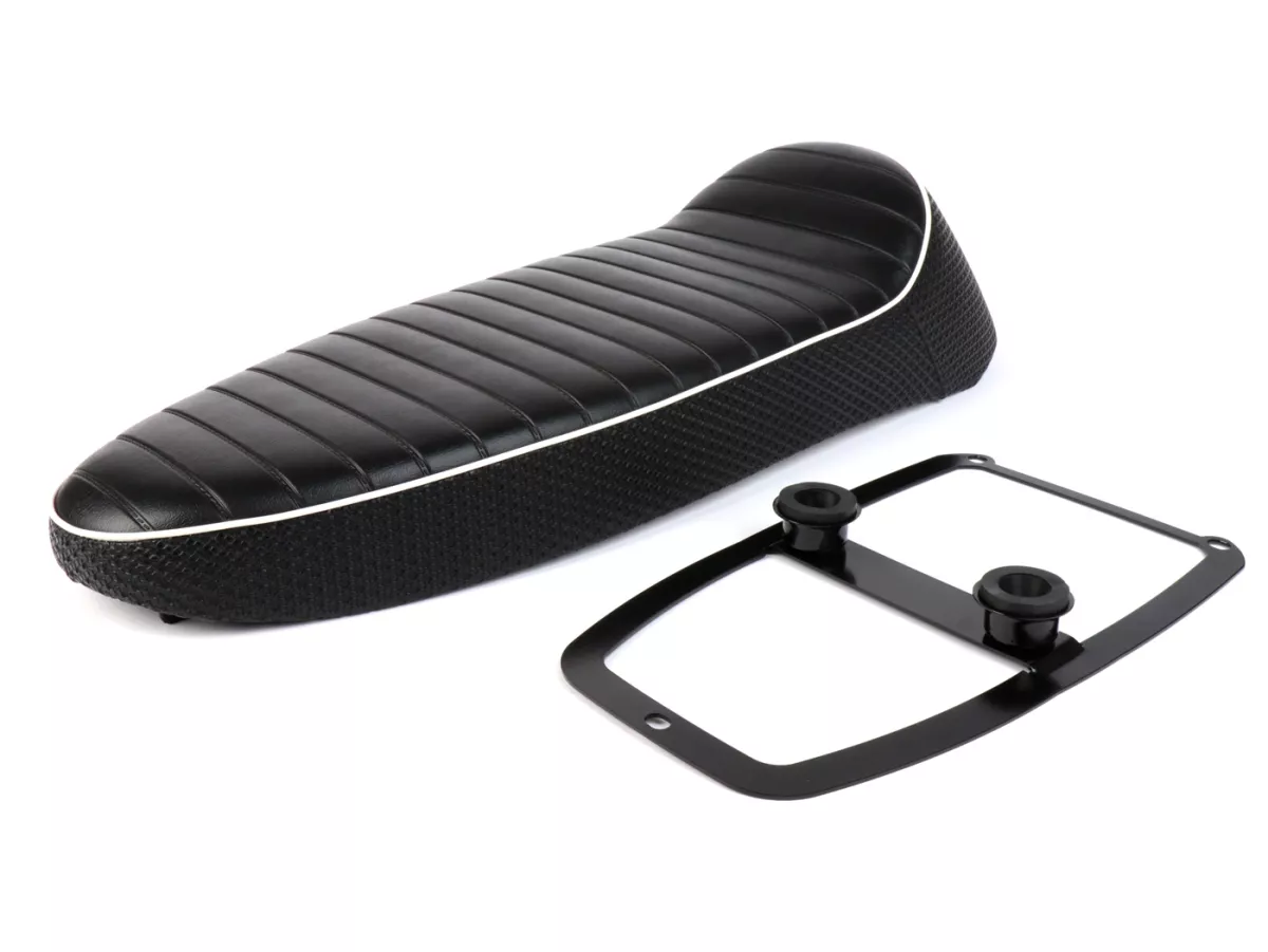Banco de asiento -SC ANCELLOTTI DUO (banco de asiento para 2 personas)- Vespa V50, PV125, ET3 - Negro