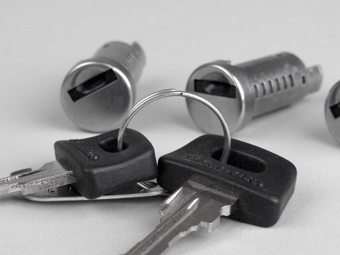 Lock cylinder set -PIAGGIO- Piaggio Zip (till 1999) - 3-pcs