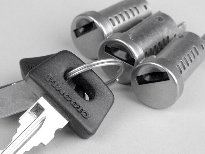 Lock cylinder set -PIAGGIO- Piaggio Zip (till 1999) - 3-pcs