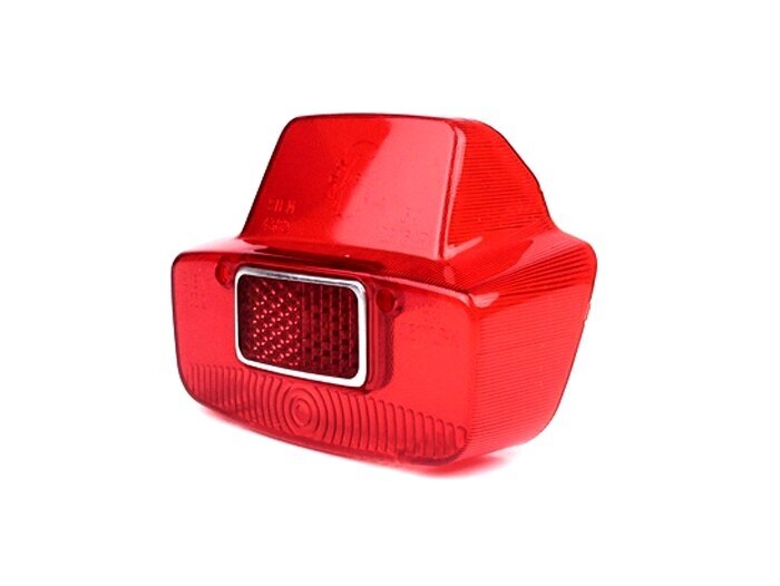 Vetro fanale posteriore -SIEM- Vespa Antique large - Vespa 125 VNB (VNB6T), GL (VLA1T), Sprint (VLB1T fino al n. 025478), SS180 (VSC1T fino al n. 0018000) - Rosso