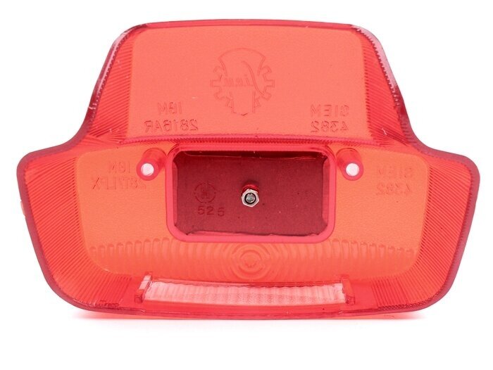 Vetro fanale posteriore -SIEM- Vespa Antique large - Vespa 125 VNB (VNB6T), GL (VLA1T), Sprint (VLB1T fino al n. 025478), SS180 (VSC1T fino al n. 0018000) - Rosso