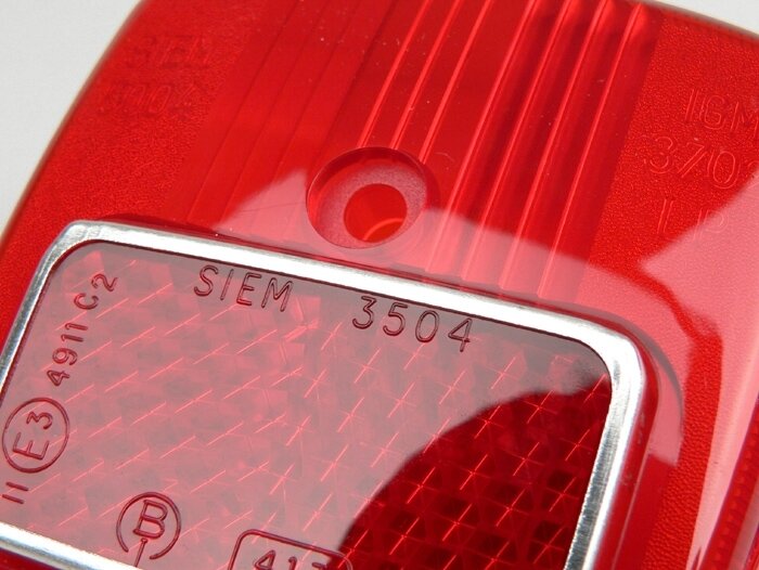Taillight lens -SIEM- Vespa V50 S, V50 N, V50 L