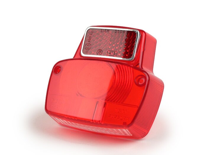 Kaca lampu belakang -SIEM- Vespa Antik kecil - Merah