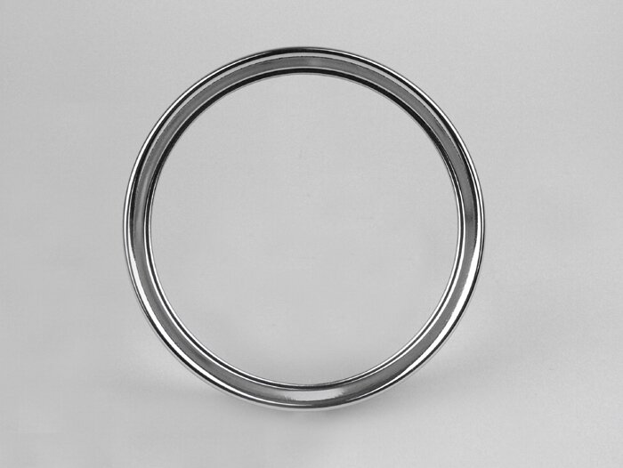 Headlight rim -SIEM Ø=130/150mm- Vespa Rally180 (VSD1T), Rally200 (VSE1T), Sprint Veloce - chrome