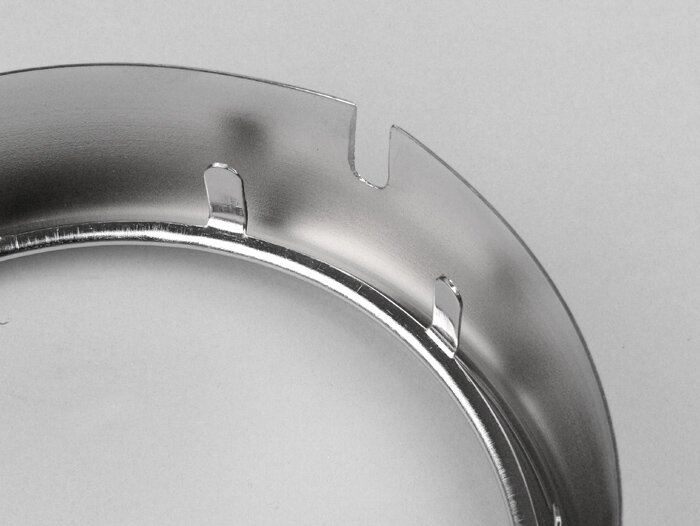 Headlight rim -SIEM Ø=130/150mm- Vespa Rally180 (VSD1T), Rally200 (VSE1T), Sprint Veloce - chrome