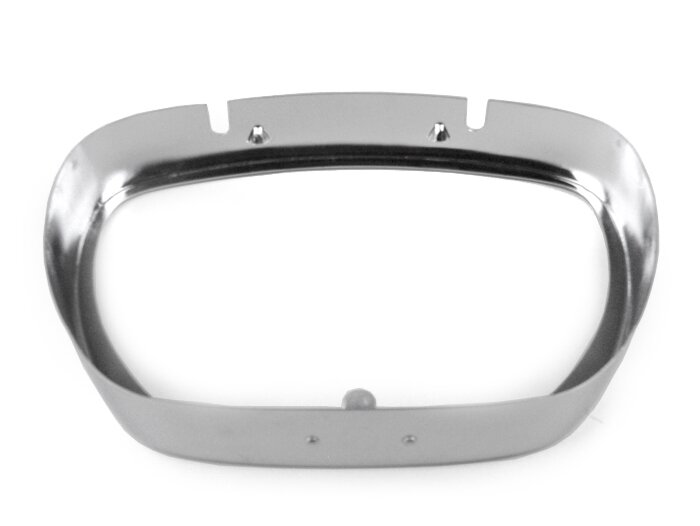 Cincin trim lampu depan -SIEM trapesium- Vespa Sprint150 (VLB1T), GL150 (VLA1T), GT125 (VNL2T), GTR125 (VNL2T), SS180 (VSC1T) - Chrome